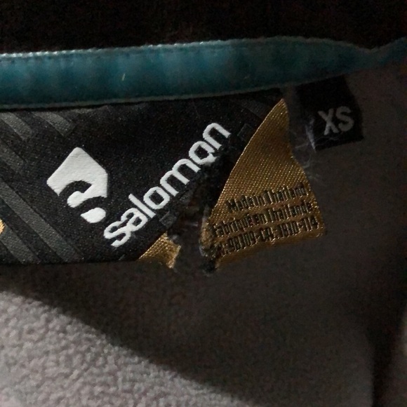 Salomon Green Print Jacket Womens Size XS - Picture 11 of 14